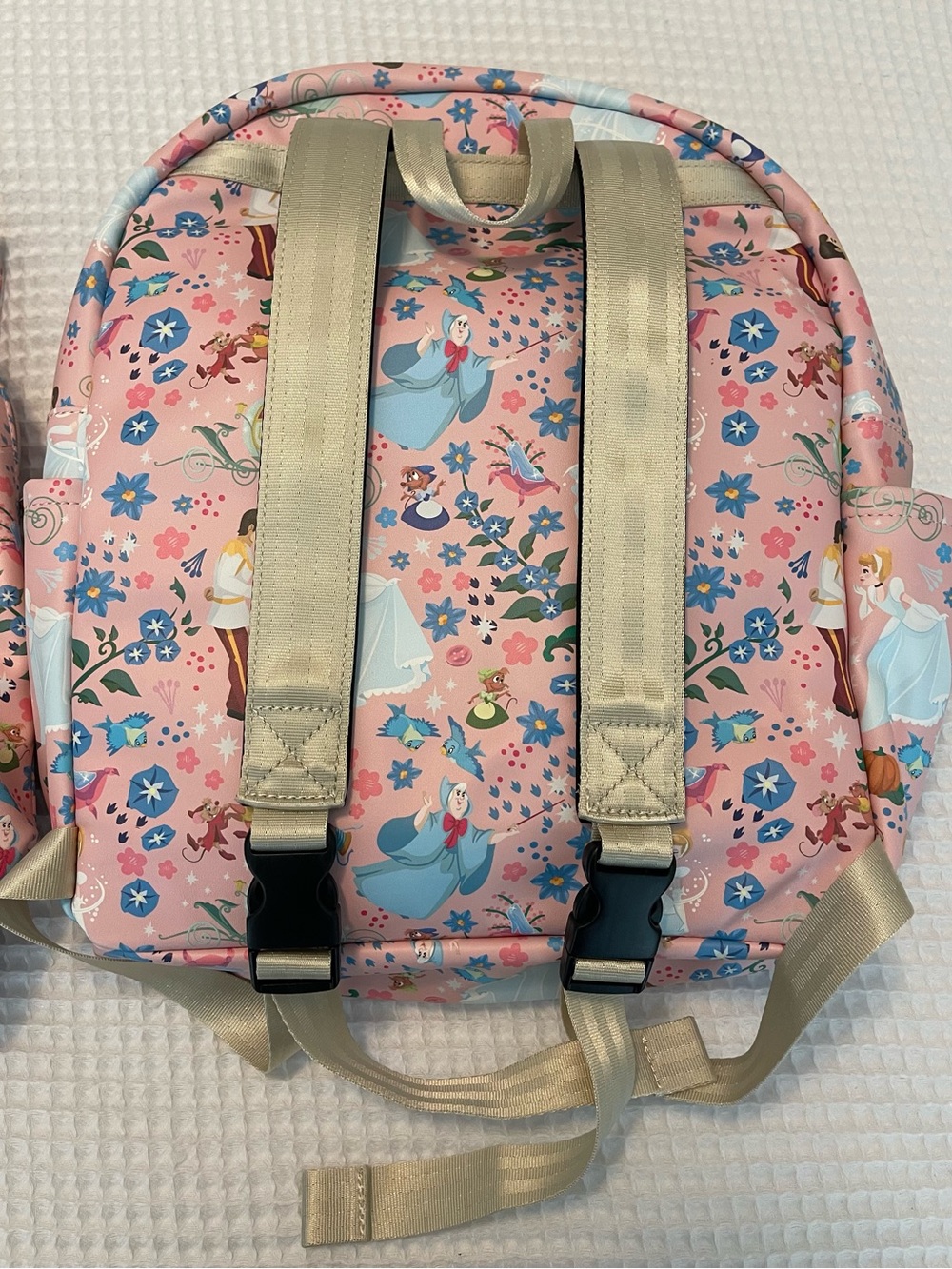 Petunia Pickle Bottom Pink Cinderella Pattern Kids Backpack - Picture 5 of 9